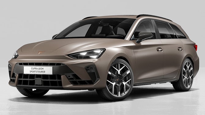 De nieuwe CUPRA Leon Sportstourer VZ Extreme in Century Bronze mat