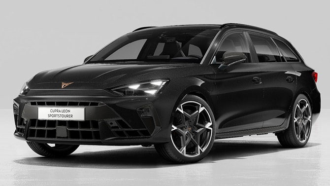 De nieuwe CUPRA Leon Sportstourer VZ Performance in Midnight Black