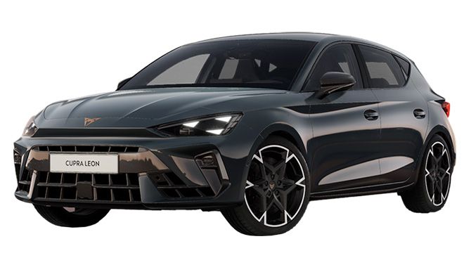 CUPRA Leon VZ Performance in de kleur Midnight Black